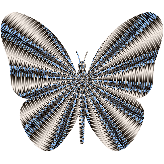 A random, generative art butterfly. Refresh page to see another.